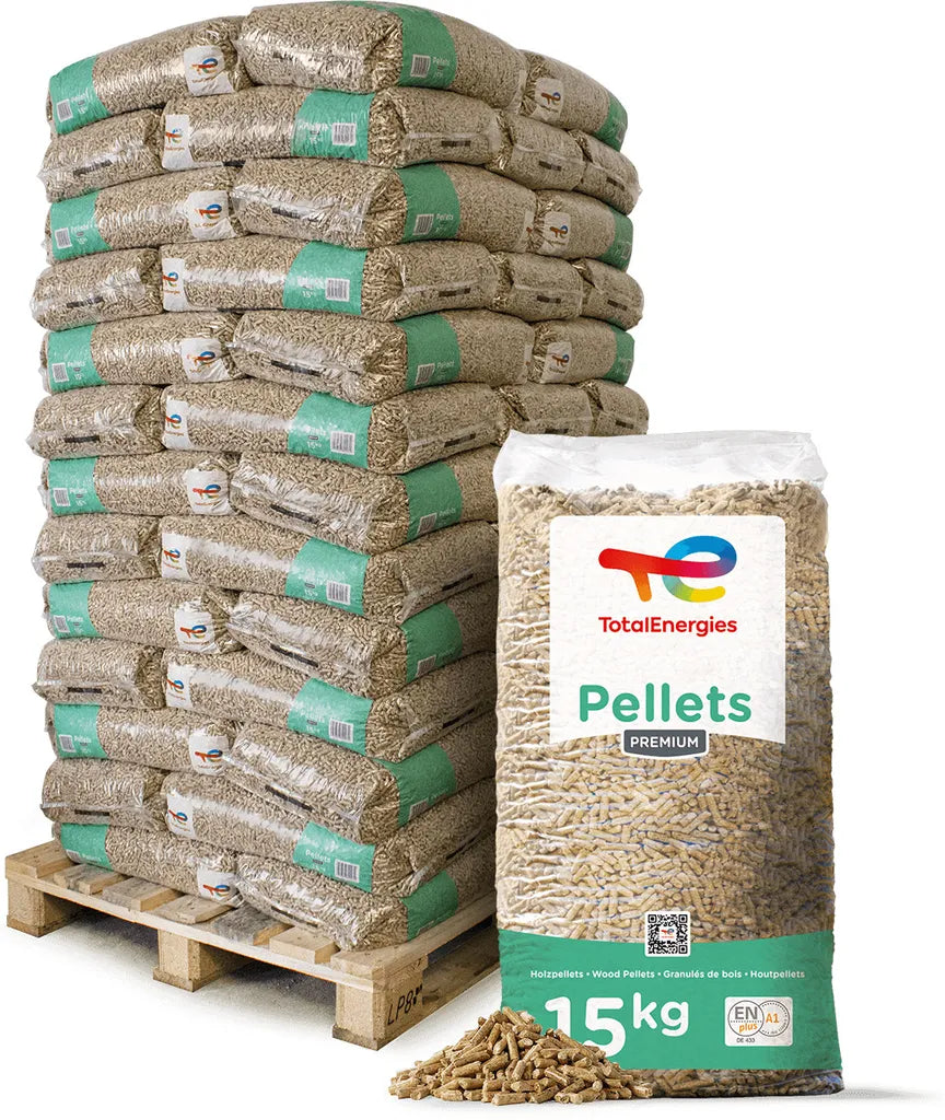 PALIGO Premium Holzpellets ENplus A1 - 15 kg x 65 Bolsas, 975 kg Pellets